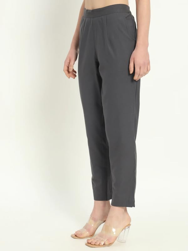 Image of Moirai Cotton Women Trouser Pants Regular Fit Casual Kurti Pants Daily Formal Office Use