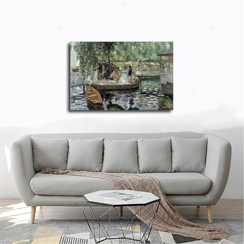 Impression sur toile La Grenouillere Renoir cadre déco murale