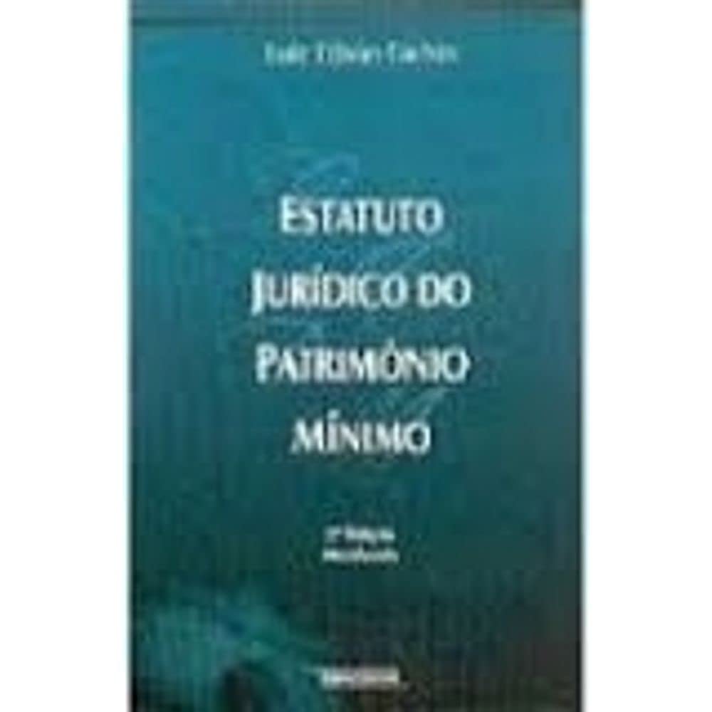 Capa de Estatuto Juridico Do Patrimonio Minimo
