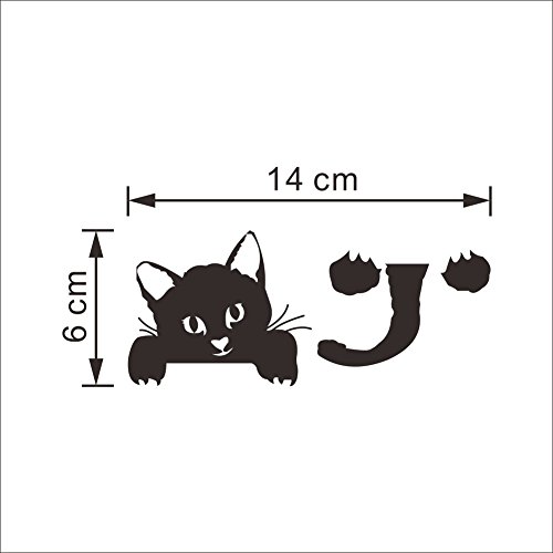 Vinilo Decorativo Gato para Interruptor de Luz miniatura 3