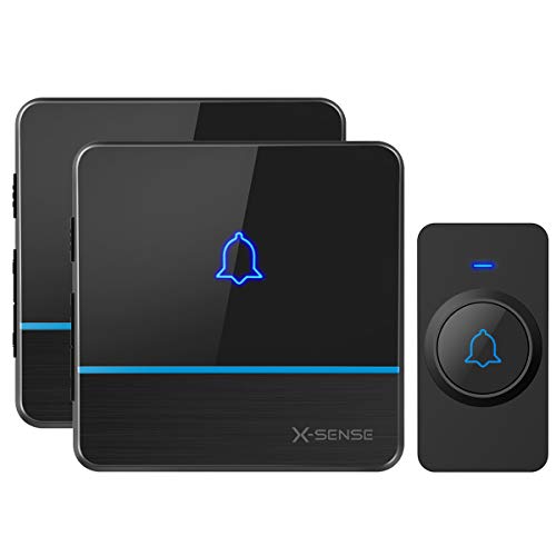 X-Sense C2 Wireless Doorbell Chime Kit, Operating at 2,000 Feet Ultra-Long Range