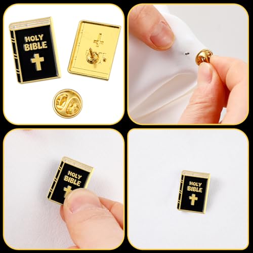 Org Enamel Pin Holy Bible Square Pins for Suit Jacket Enamel Org Lapel Pin for Men Women Lapel Pins Women Men Badge Bulk Gift4