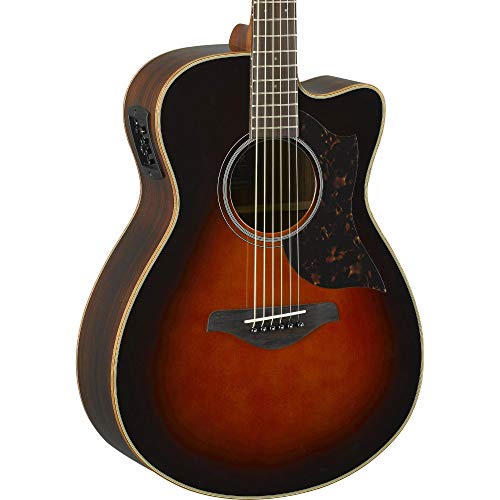 Yamaha 6 String Series Ac1R Small Body Cutaway Acoustic-Electric Guitar-Rosewood, Tobacco Sunburst, Concert Tbs #TOP4