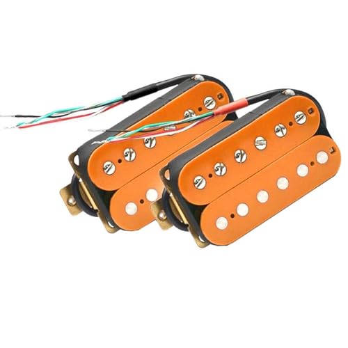 Kit micro guitare électrique orange avec bobine plastique et vis réglable