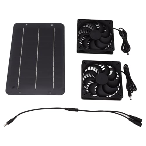 Ventilateur solaire pour poulailler et serre kit extracteur d'air double fenêtre 10W
