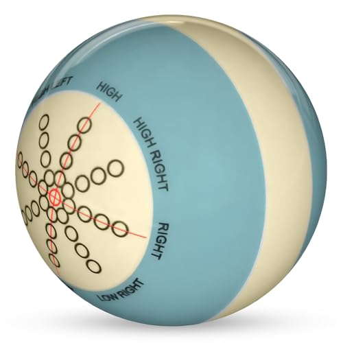 Monarch Commerce Cue Balls for Pool Table - Durable Scratch-Resistant Weighted Cue Ball Trainer - Training Focused & Easy to Clean - Regulation Size Marked Targeted Design for Beginners & Coaches