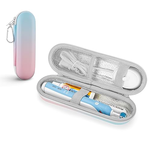 YINKE Estojo de viagem para escova de dentes elétrica Philips Sonicare ProtectiveClean Oral-B/Oral-B Pro Smartseries/iOS 7 8 9/ para 1000 1500 4100 7000 capa protetora de EVA (gradiente)