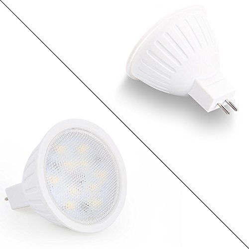 120Volts Dimmable 7W Mr16 Led Bulbs With Gu5.3 Bi-Pin Base,65W Halogen Bulbs Equivalent, 3000K Soft White For Led Spotlight,Accent Lighting,Recessed And Track Lighting,Landscape Lighting (Pack Of 10) #TOP1