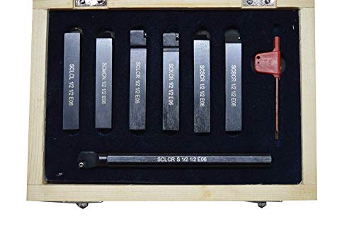 Portaherramientas Torno Indexable Set 7 Piezas 1/2"