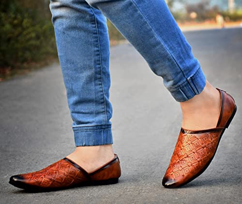 Image of Men Ethnic Lightweight Mojari /Jutti /Nagra Shoe for Wedding