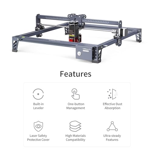 Image of 3IDEA CR Laser Falcon Engraver-5W Compression Spot Quick Focus Anodized Aluminum Alloys Structure Built-in Leveler Dust Absorption Protective Cover