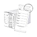 Donkey Key Tags, Self-Protecting (250 Tags Per Box with Metal Rings) (White)