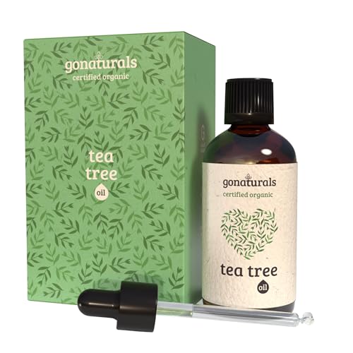 GoNaturals® Huile d'Arbre à Thé pour Peau, Cheveux, Visage & Ongles - 100% Pure Pressé à Froid...
