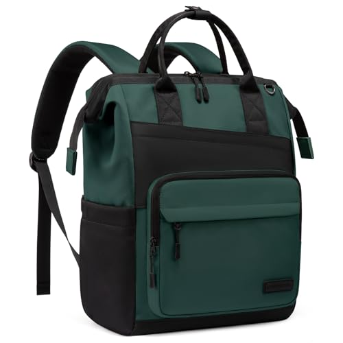 Image of LOVEVOOK Laptop Backpack for Women, 15.6 Inch Travel Backpack for Work College Business, Water Resistant Teacher Nurse Bag with Large Capacity, School Bookbag Bags Cute Daypack for Woman Girls