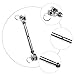 ARTIBETTER 2pcs Stainless Steel Jaw and Jaw Turnbuckle for Wire Rope Heavy Duty Tensioning Tool for Industrial Use Weatherproof Design Easy Installation