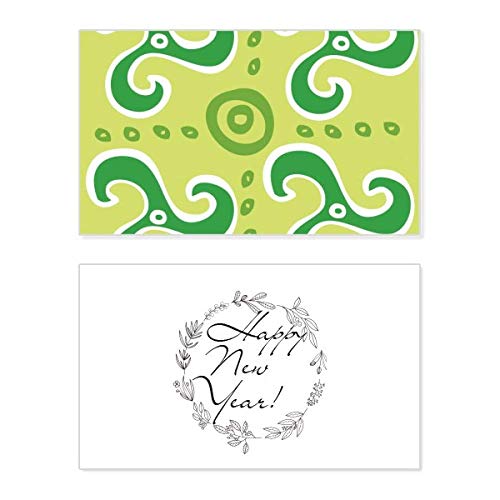 Dart Mexique Totems : carte de Nouvel An en spirale verte unique