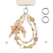 Exquisite Jeweled Phone Charms Strap Bold Phone Bracelet for Women Stylish Cellphone Accessories