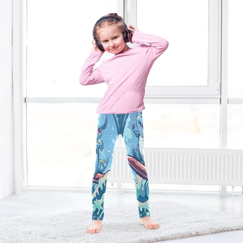 Bolaz Toddler Girls Leggings Printed Yoga Pants Leggings Cute Cartoon Dinosaur for Kids4