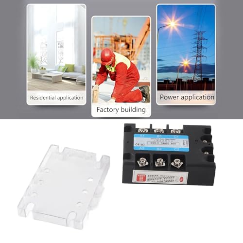 Relais statique triphasé SSR3 D4860 en boîtier ABS isolant pour tension 480V