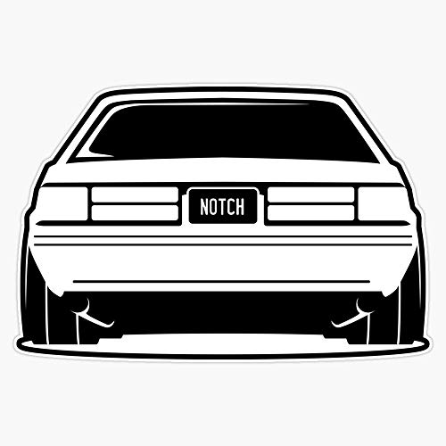 Fox Body Notch Mustang Vinyl Waterproof Sticker Decal Car Laptop Wall Window Bumper Sticker 5'