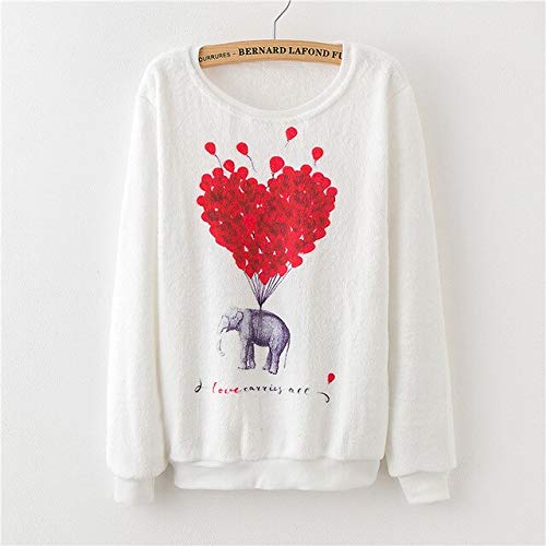 MIBKLPG Nouveau Dessin Animé Impression Sweat Femmes Vêtements O Col Swearters Taille Unique Nna18 Cover