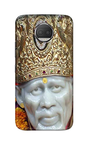 Image of PRINTFIDAA Sai Baba Lord Shiridi Great God Hinduism Hindu Religious Printed Designer Hard Case for Motorola Moto G5S Plus (5.5 inch), XT1803, XT1805, XT1806, XT1804 Back Cover -(e) RPM1005
