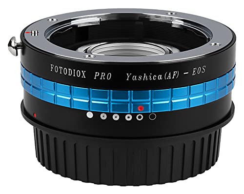 Image of Fotodiox Pro Lens Mount Adapter, for Yashica AF Lens to Canon EOS EF-Mount DSLR Cameras