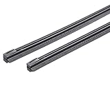 Metal Stents Wiper Strips Insert Rubber strip Blade Refill 6mm Soft 14" 2pcs Styling Auto Car Vehicle
