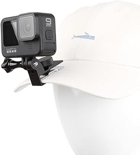PellKing Baseball Cap Metal Clip Mount Baseball Cap Clamp Quick Release Mount Compatible with GoPro Hero 10 9 8 7 6 5 Black,DJI Osmo Action 2,AKASO and Most Action Cameras