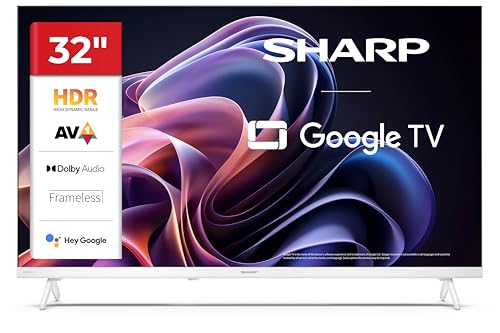 Sharp 32HF2365EW - GOOGLE TV, 32" HD,FRAMELESS,60Hz, Sonido 2x3W,HDMIx3,USBx2,USB, Colore
