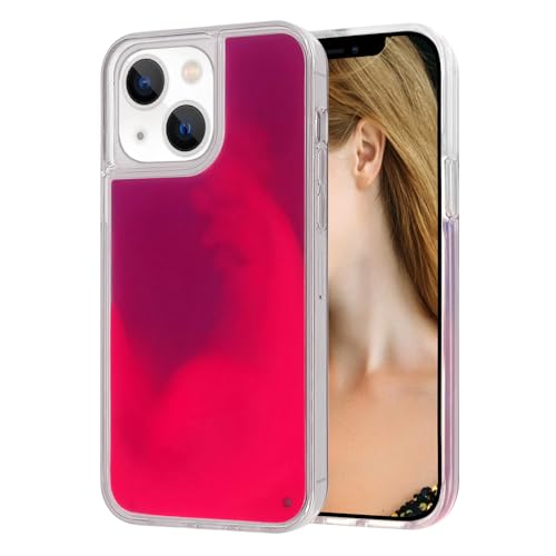 Coque de téléphone de luxe phosphorescente pour iPhone 15 sable lumineux
