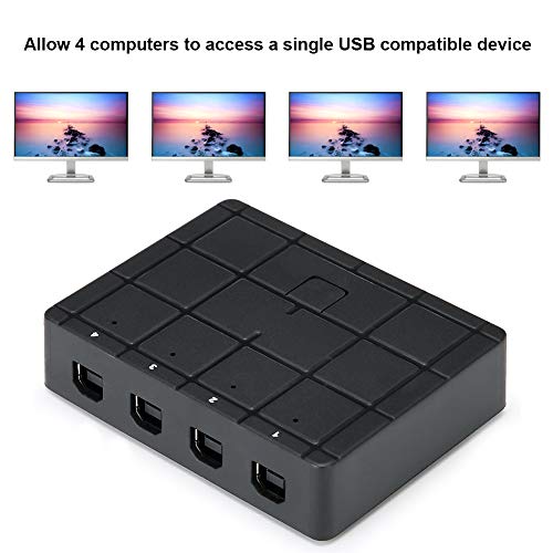 Dispositivo de compartilhamento de impressora Comutador USB para impressora, Comutador USB 4 em 1 sa