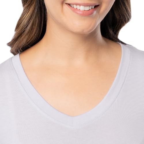 Image of Fruit of the Loom womens Short Sleeve Tee and Pant 2 Piece Sleep Set