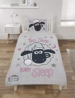 Shaun the Sheep Duvet Set, Polycotton, Multi, Single