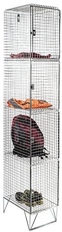 Express 4 Door Wire Mesh Locker - 310mm deep