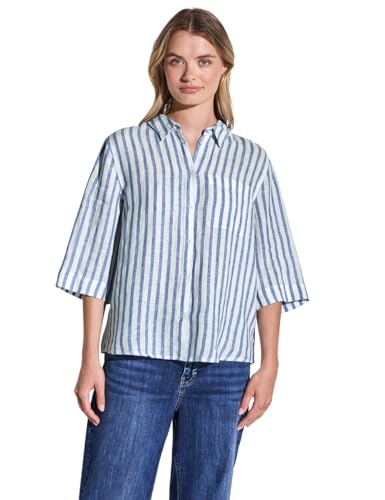 Chemise rayée femme Street One vêtement anti-froissage coupe ajustée
