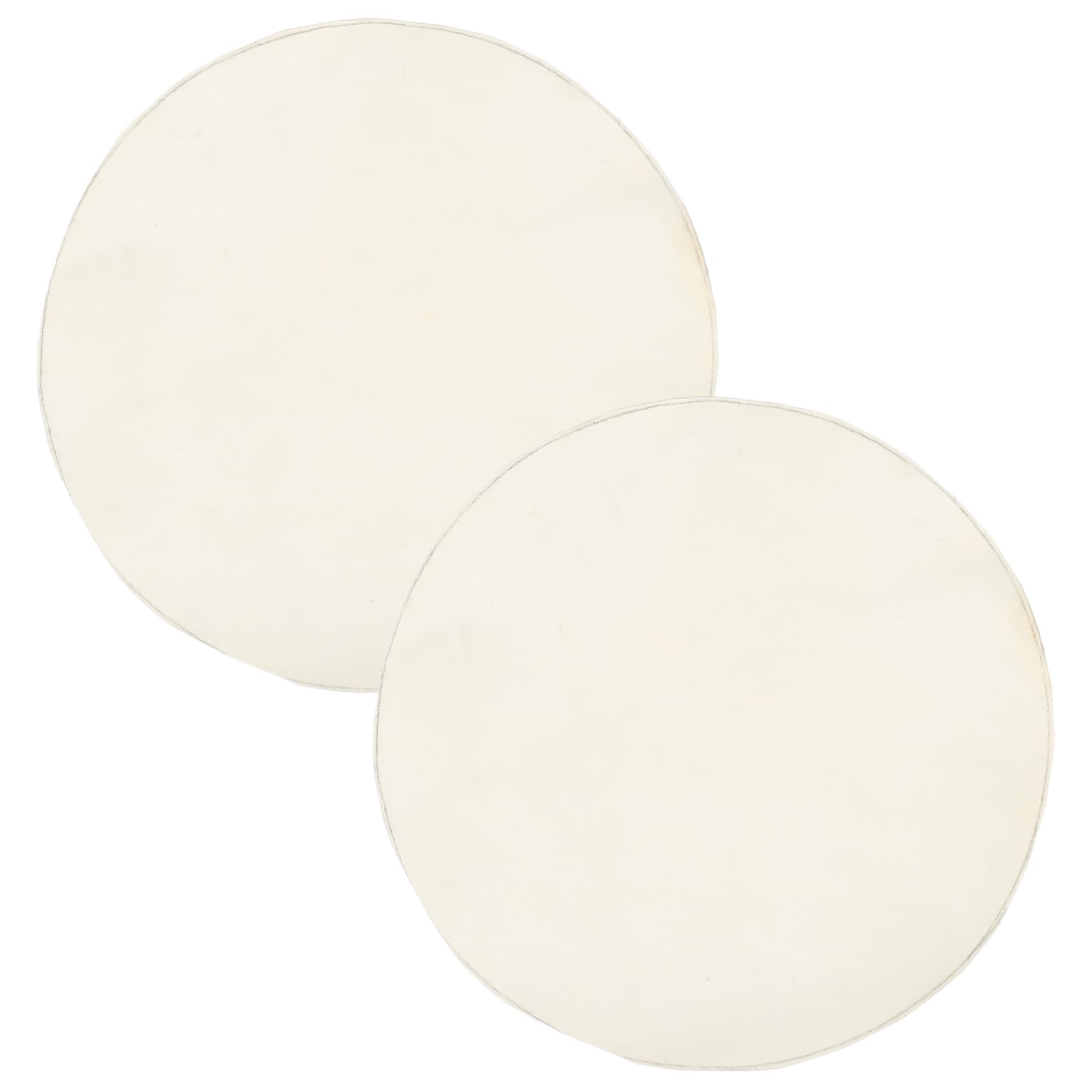 OFFSCH 2pcs Goat Skin Drum Heads for African Drums Musical Instrument Accessories Enhance Sound Bass Easy to Clean