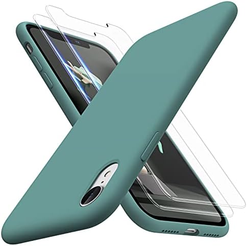 TOCOL 5 in 1 for iPhone 13 Pro Case 6.1", with 2 Pack Tempered Screen Protector + 2 Pack Camera Lens Protector, Liquid Silicone Slim Shockproof Cover [Anti-Scratch] [Drop Protection], Sierra Blue