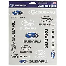 Subaru Official Logo Decal Sticker Sheet 12 pcs Set Removable WRX STI Forester Outback Impreza Crosstrek Ascent BRZ Impreza