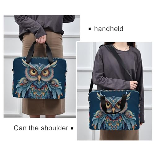 Funda maletín para portátil con diseño Búho, 13-15.6 pulg. miniatura 2