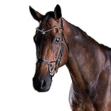  Collegiate ComFiTec Crystal Snaffle Bit Cob Black