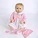 ZIYIUI Bébés Reborn 22 Pouces 55 Cm Fait à la Main Fille Poupées Reborn Corps en Vinyle Souple Lifelike Nouveau-né Reborn Baby Dolls Garçon Fille Jouets A3FR