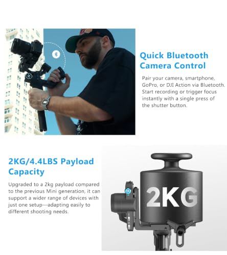 Image of FeiyuTech SCORP Mini 3 Pro Kit 3-Axis Camera Stabilizer,Built-in AI Track,All in One Handheld Gimbal for Mirrorless, Pocket Camera,Action Camera, Phone, 2KG Payload