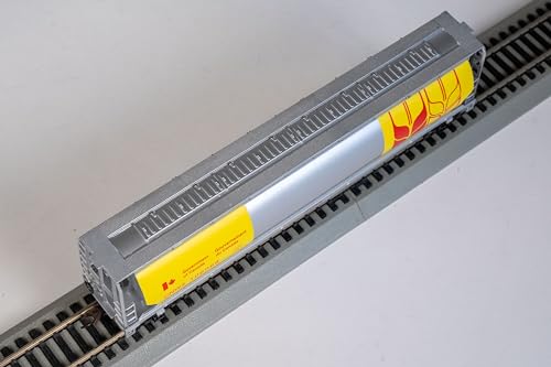 Trémie cylindrique à grain Bachmann évite déraillements wagon jaune HO - 5