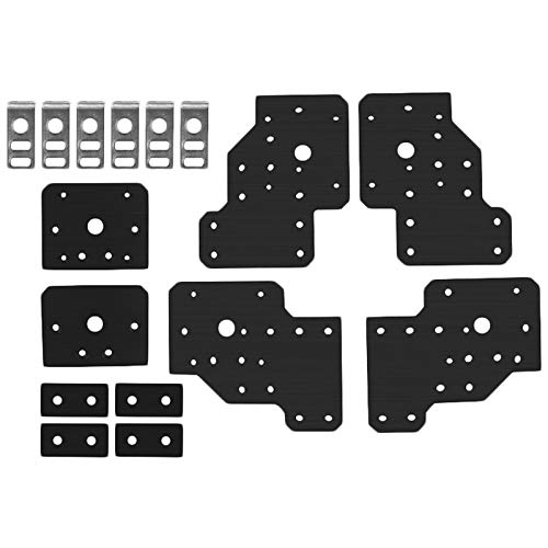 Without brand SFE-mggj, 1set CNC-Graviermaschine Workbee Plate Set Bauplatte Endkappe Karte Montage (Farbe : Schwarz)