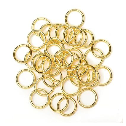 ALEVAN Open Jump Rings for Jewellery Making and Other Crafts 8 mm Golden Color (Jump Ring) 400pcs-image-24