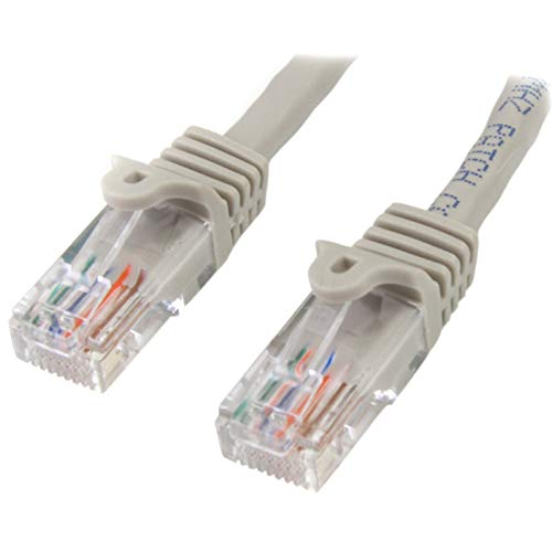 StarTech.com 45PAT3MGR - Cable de Red (3 m, Fast Ethernet, cat5e, RJ45, sin Enganche) Color Gris