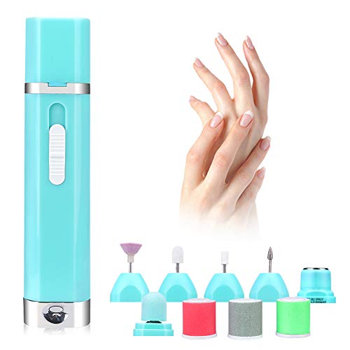 Professional Electric Manicure & Pedicure Set, Portable Electric Nail Drill Set 9 IN 1 Professional Nail File, Nail Care Set with Hair Remover for Women
