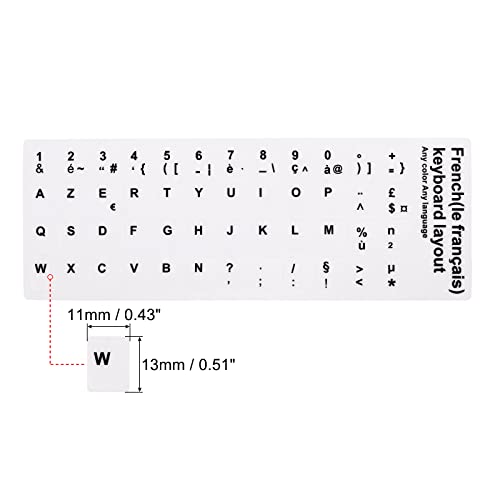Electronikz - PATIKIL French Keyboard Layout Stickers, - Review