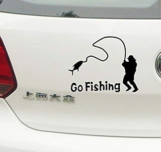 "Go Fishing" Car Sticker